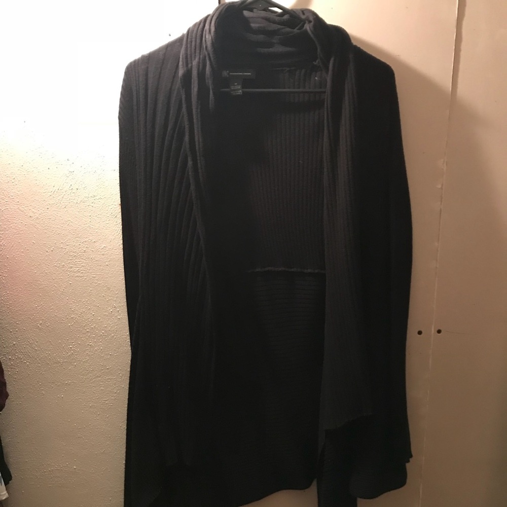 INC cardigan and shirt